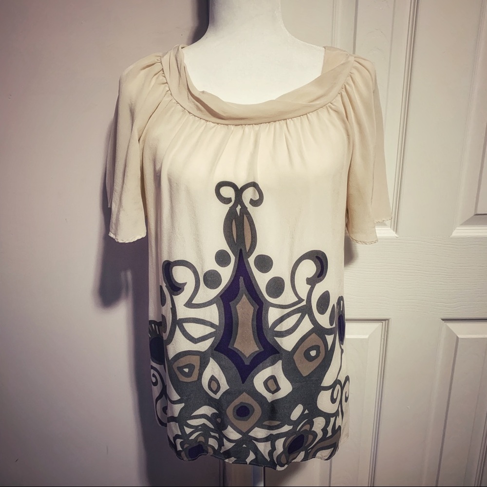 Tea and Honey Silk floral top
